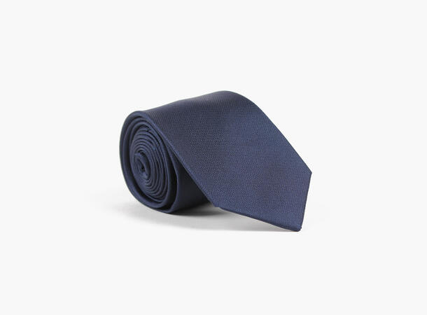 MANZINI Solid 100% silk tie 6,0 cm width Col.79  Navy 