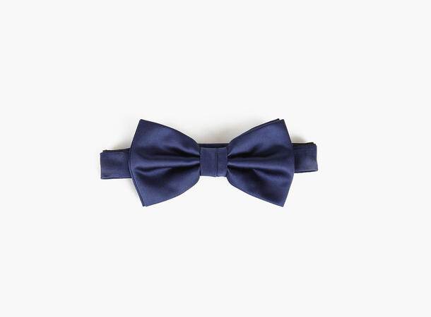 MANZINI Bowtie Flat End w/Handky Navy w/white handky 