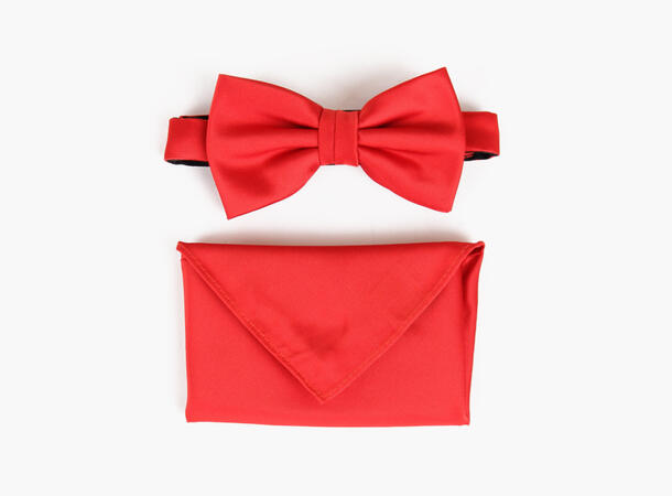 MANZINI Bowtie Flat End w/Handky Col. 45 Red 