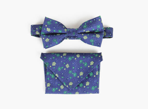 MANZINI Silk Bowtie w/ Handky Slim 
