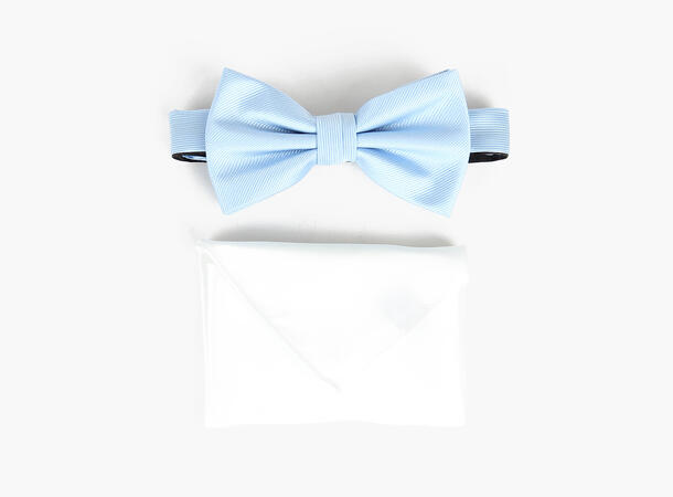 MANZINI Bowtie Flat End w/Handky Lt.Blue/ lt.Blue handky 