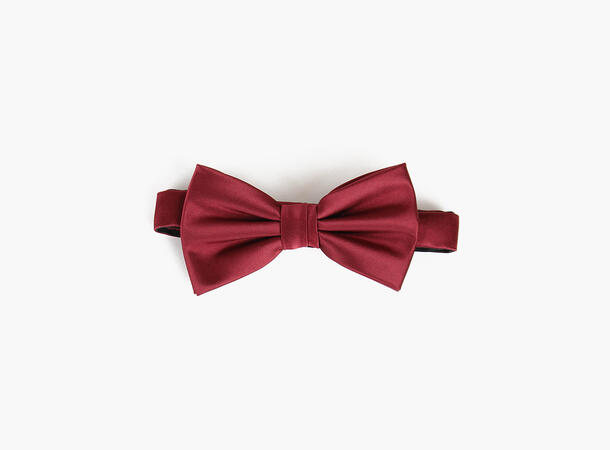 MANZINI Bowtie Flat End w/Handky Burgundy/ Burgundy handky 