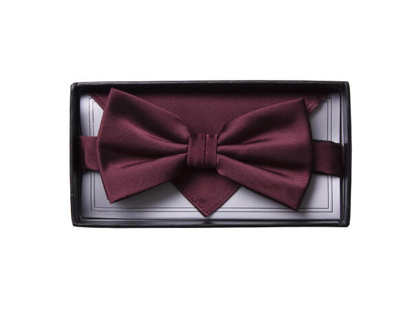 MANZINI Bowtie Flat End w/Handky Burgundy/ Burgundy handky 