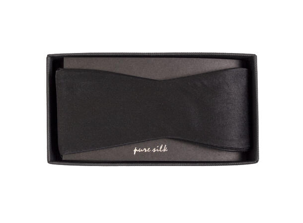 Sløyfe self tie 100%  silke Col. 09 Black 