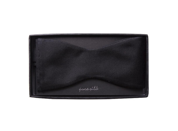 Sløyfe self tie 100%  silke Col. 09 Black 