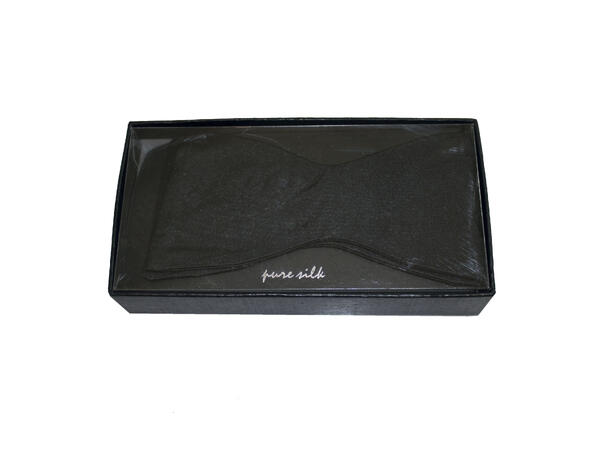 Sløyfe self tie 100%  silke Col. 09 Black 