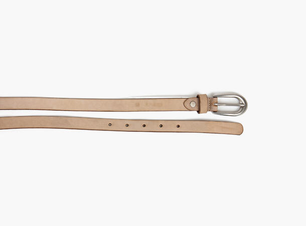 Women belt 2cm beige 