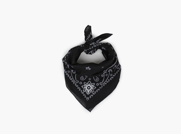 Bandanas scarf 53X53cm 100%cotton black/white/black 