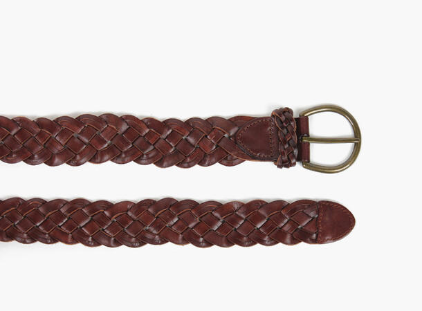 MANZINI Bredt Flettet Belte 19 Brown 