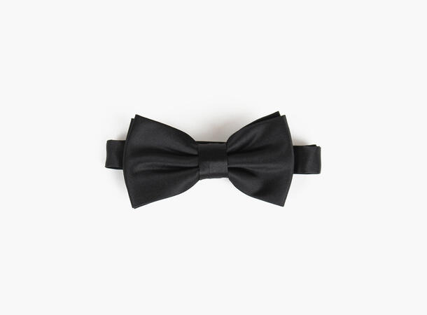 MANZINI Bowtie Flat End w/Handky black w/white hanky 
