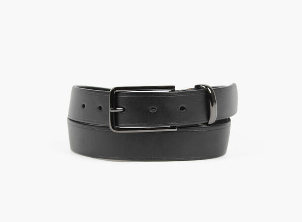 Women belt 3,5cm black with silver 