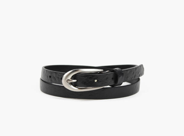 Women belt 2cm navy 