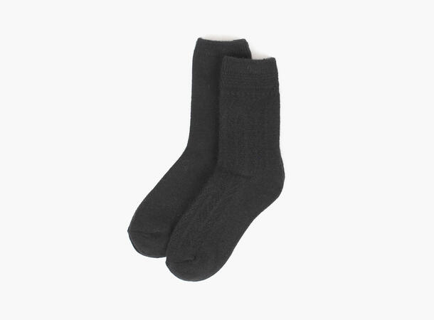 MANZINI Ull Angora Sokk 2pk BLACK 