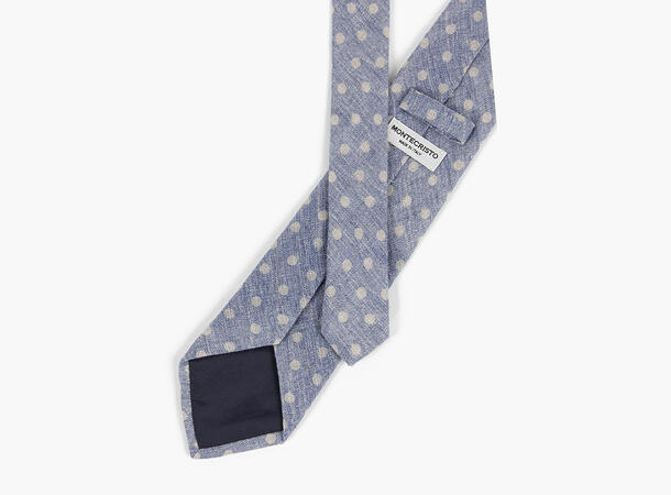 MONTECRISTO 65/35% linen/cotton  7,5 cm Sky dots 