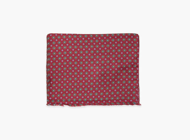Montecristo silke skjerf 25 cm x 150 cm Red/wine 